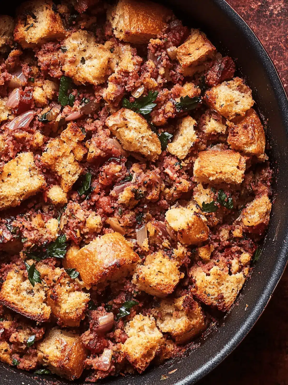 Red onion & sourdough stuffing