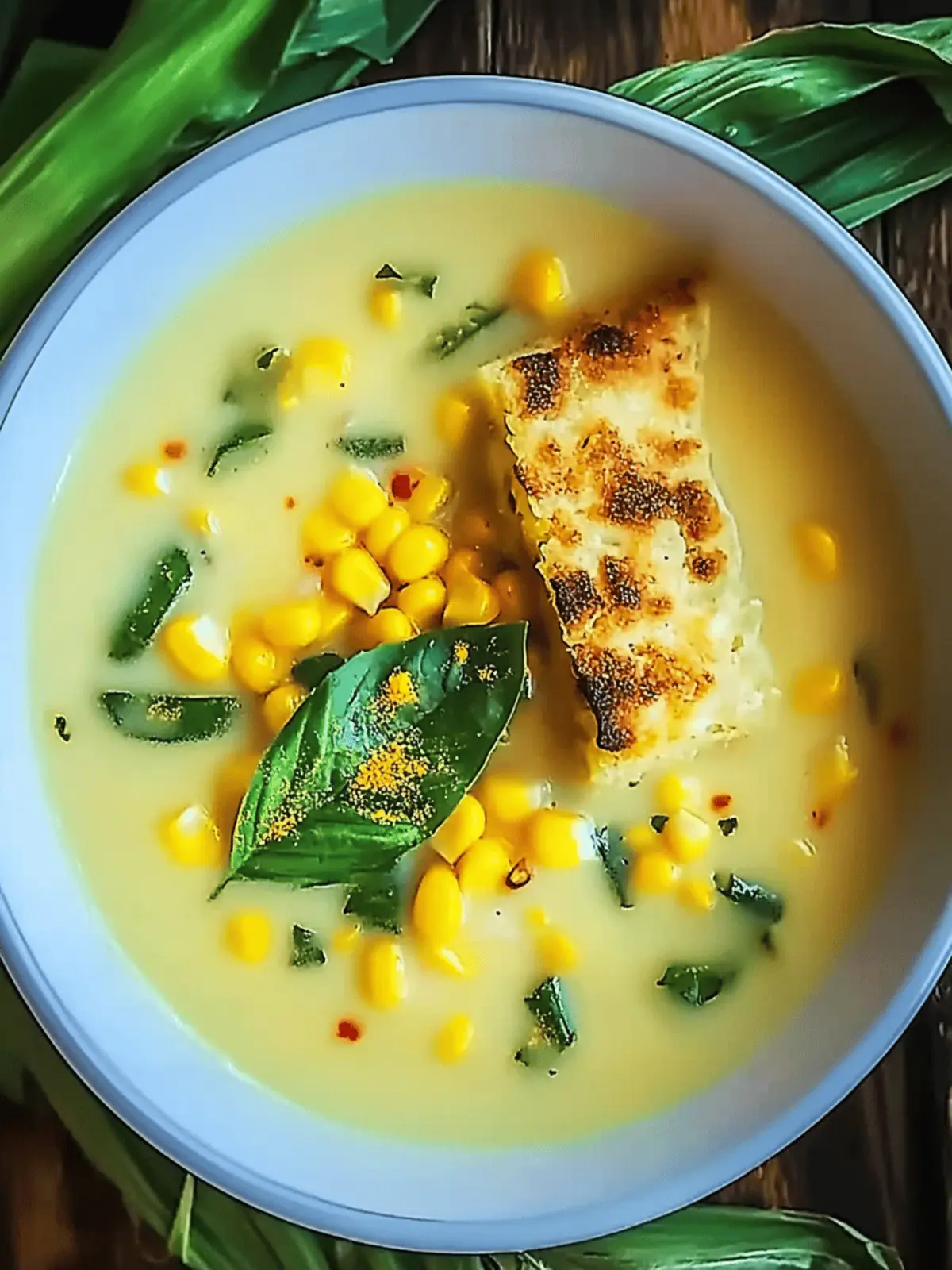 Summer Squash & Corn Soup