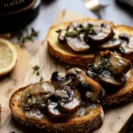 Easy Vegan Mushroom Crostini