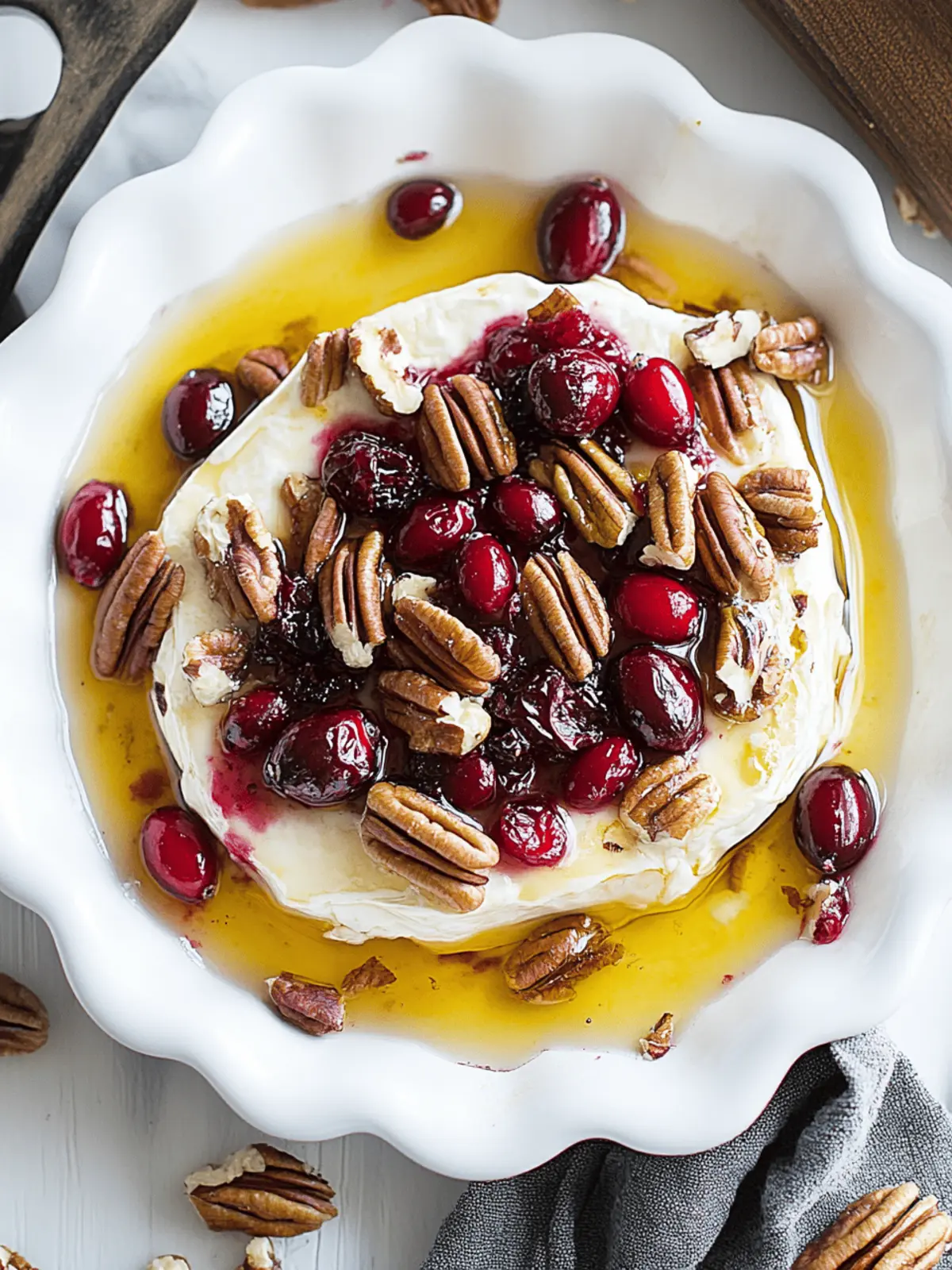 Melty Baked Brie with Cranberries and Pecans Delight 3 Baked Brie with Cranberries and Pecans