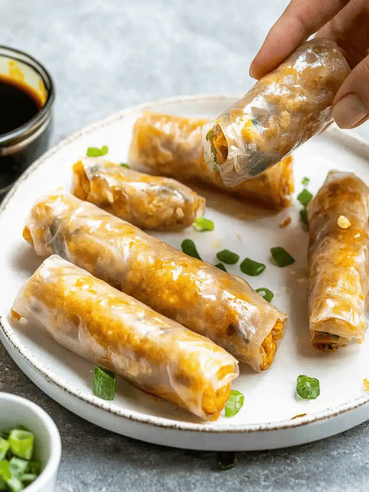 Crispy Air Fryer Rice Paper Rolls: Quick & Delicious Snack! 3 Crispy Air Fryer Rice Paper Rolls