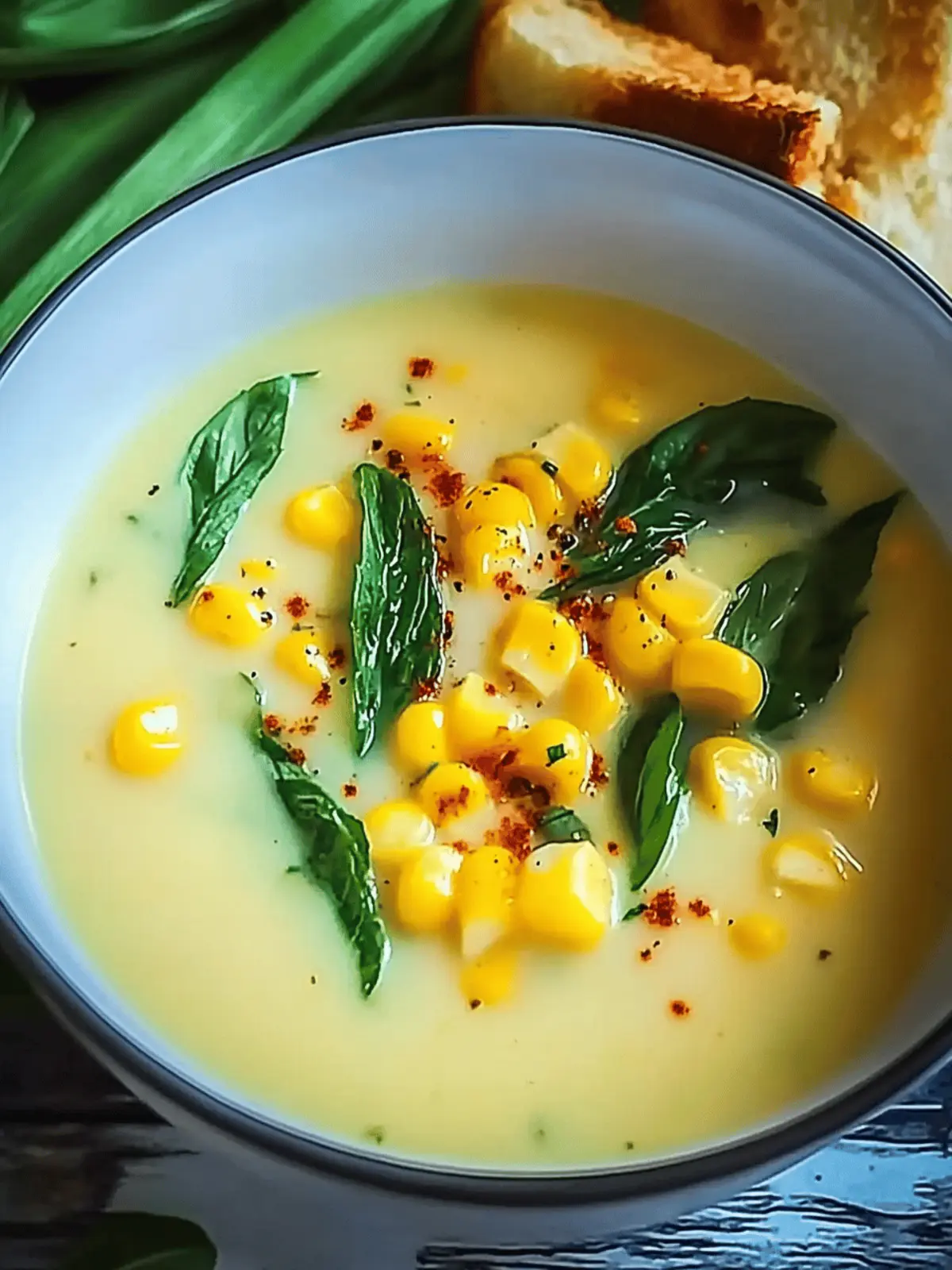 Summer Squash & Corn Soup
