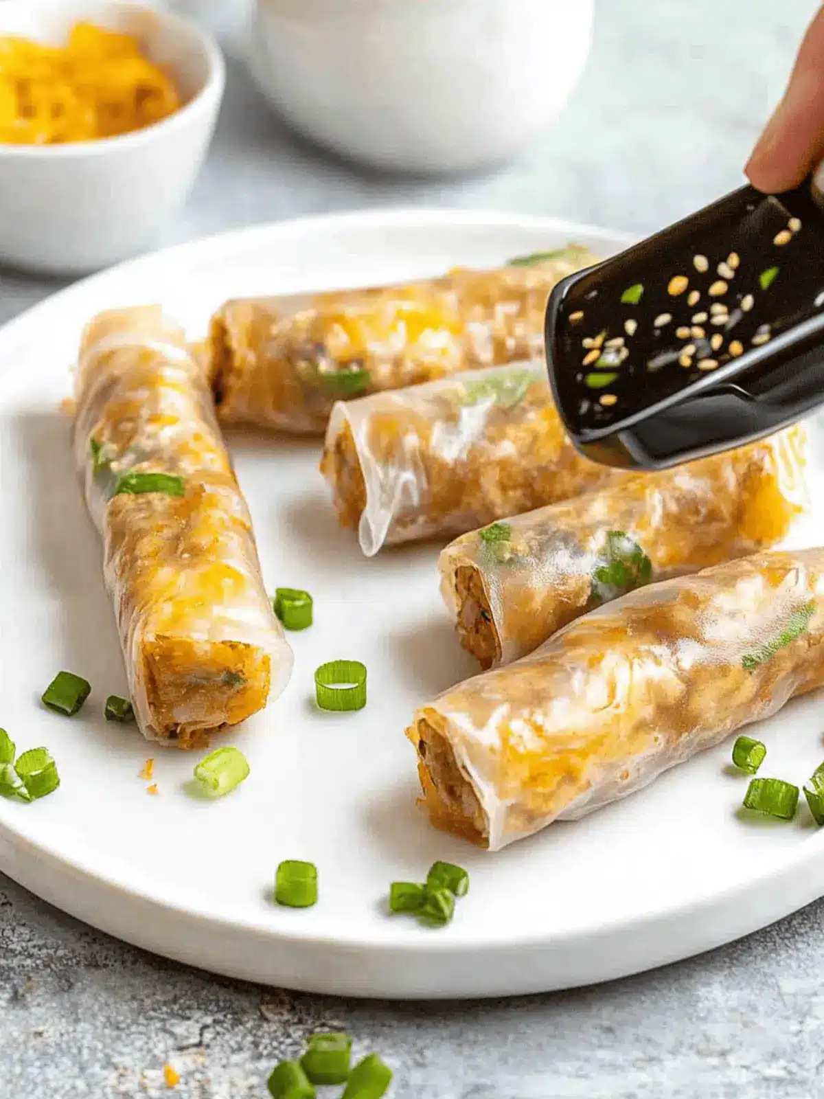 Crispy Air Fryer Rice Paper Rolls: Quick & Delicious Snack! 4 Crispy Air Fryer Rice Paper Rolls