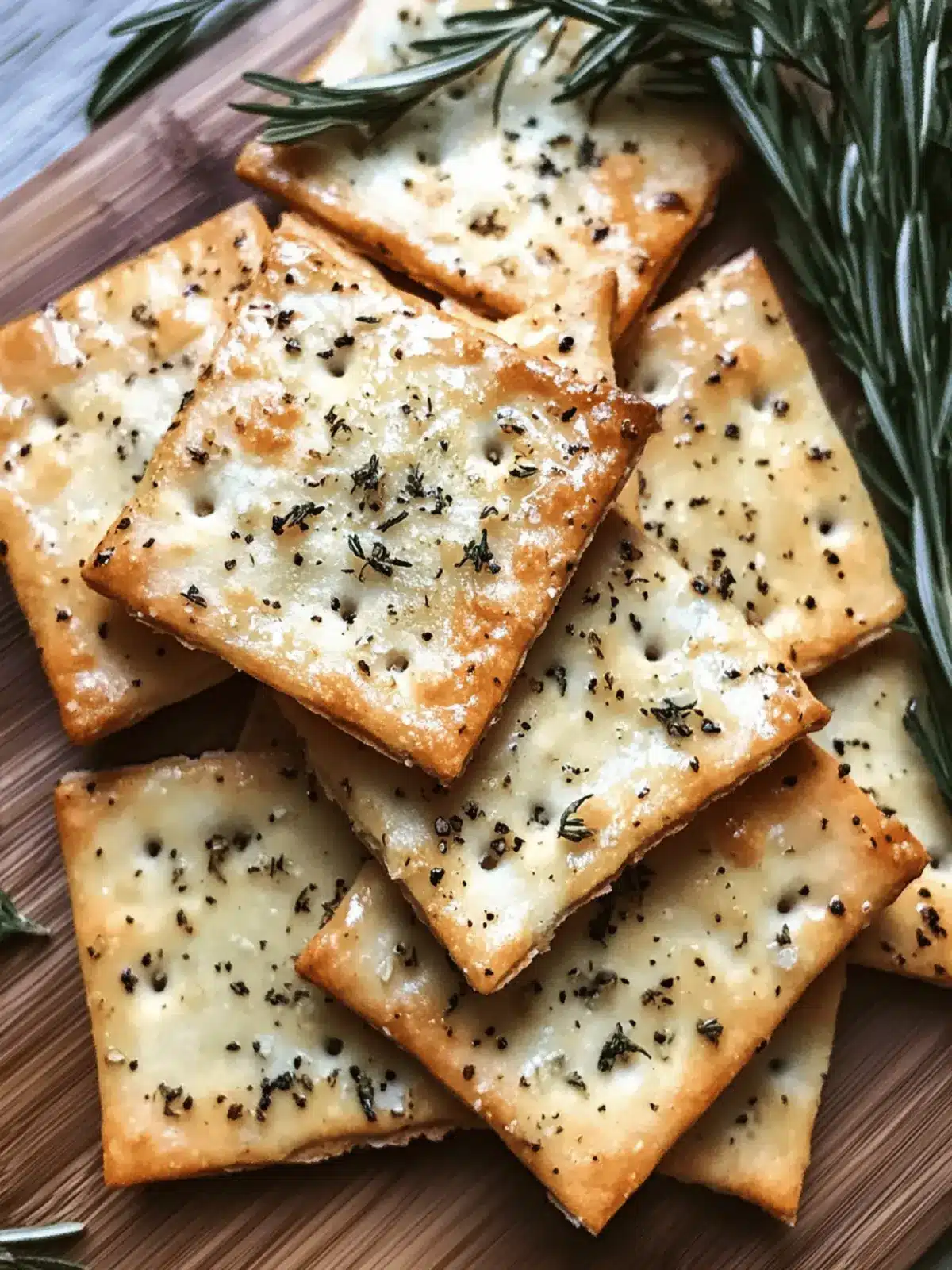Crispy Sourdough Discard Garlic Herb Crackers in Minutes 3 Sourdough Discard Garlic Herb Crackers