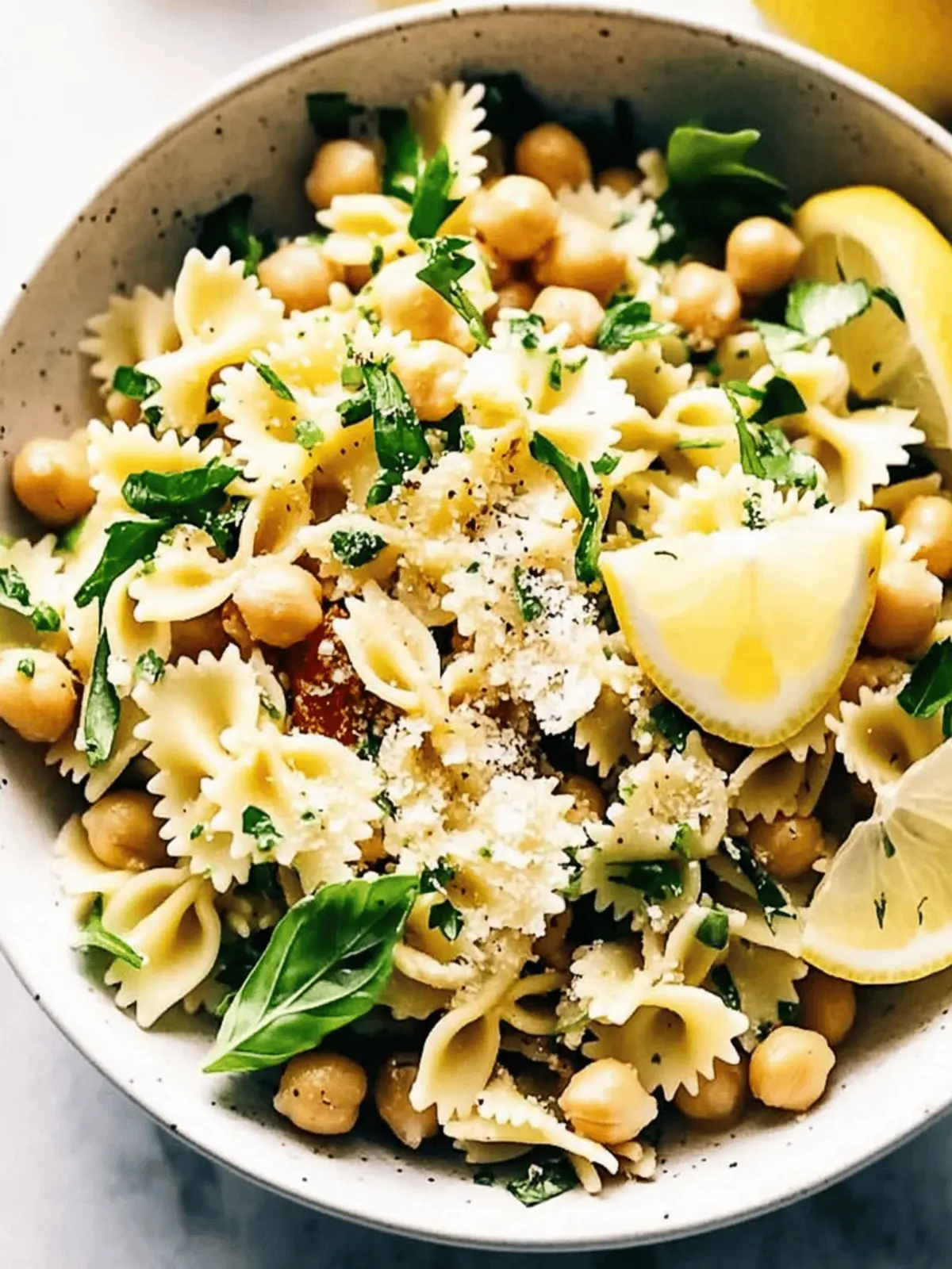 Lemon Herb Pasta Salad with Marinated Chickpeas Delight 2 Lemon Herb Pasta Salad with Marinated Chickpeas