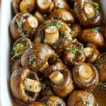 Savory Roasted Mushrooms in Browned Butter, Garlic & Thyme Sauce 3 Roasted Mushrooms in a Browned Butter, Garlic and Thyme Sauce