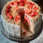 Strawberry crunch pound cake