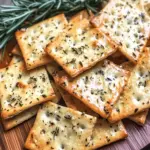 Crispy Sourdough Discard Garlic Herb Crackers in Minutes 4 Sourdough Discard Garlic Herb Crackers