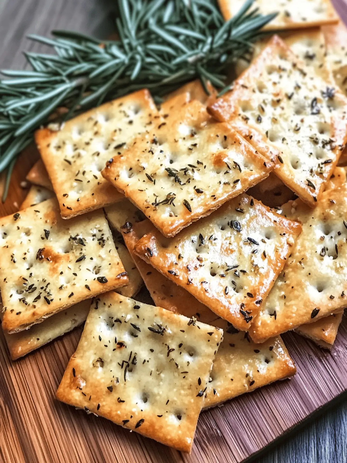 Crispy Sourdough Discard Garlic Herb Crackers in Minutes 5 Sourdough Discard Garlic Herb Crackers