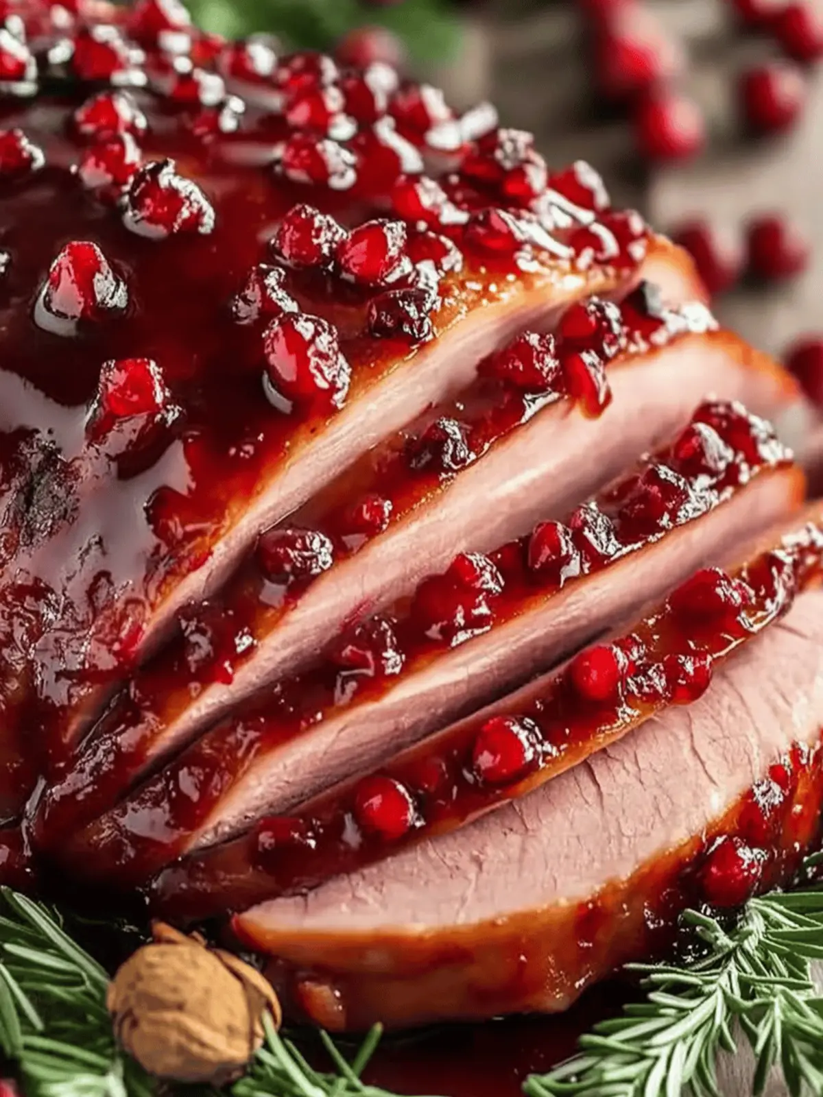 Cranberry Glazed Ham