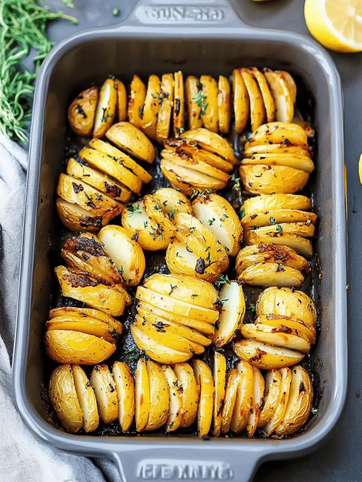 Lemon Herb Roasted Potatoes