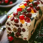 Festive Holiday Antipasto Cream Cheese Log