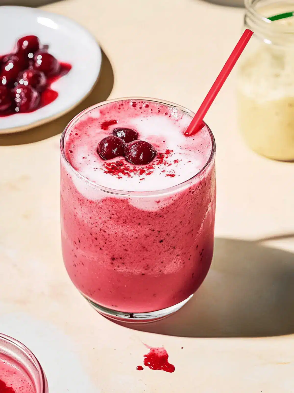 Delicious Sweet Cherry Smoothie for a Tropical Twist 2 Sweet Cherry Smoothie