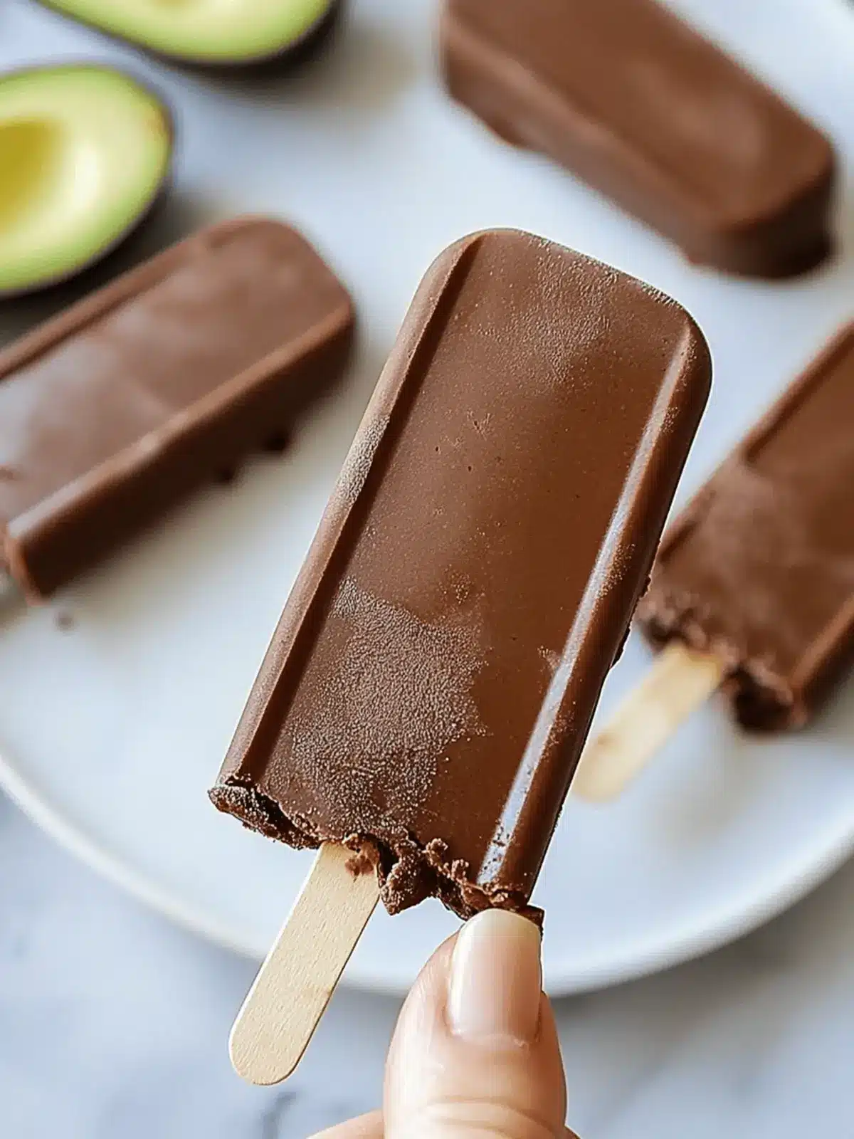 Delicious Chocolate Avocado Fudgesicles for Guilt-Free Indulgence 2 Chocolate Avocado Fudgesicles