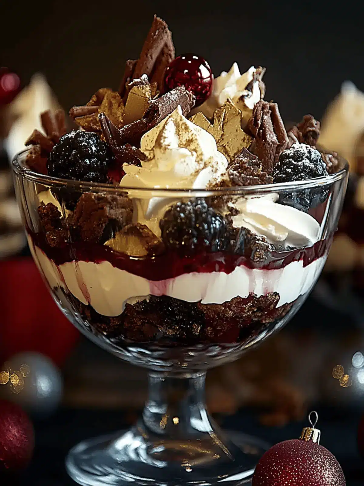 Black Forest Trifle for Christmas