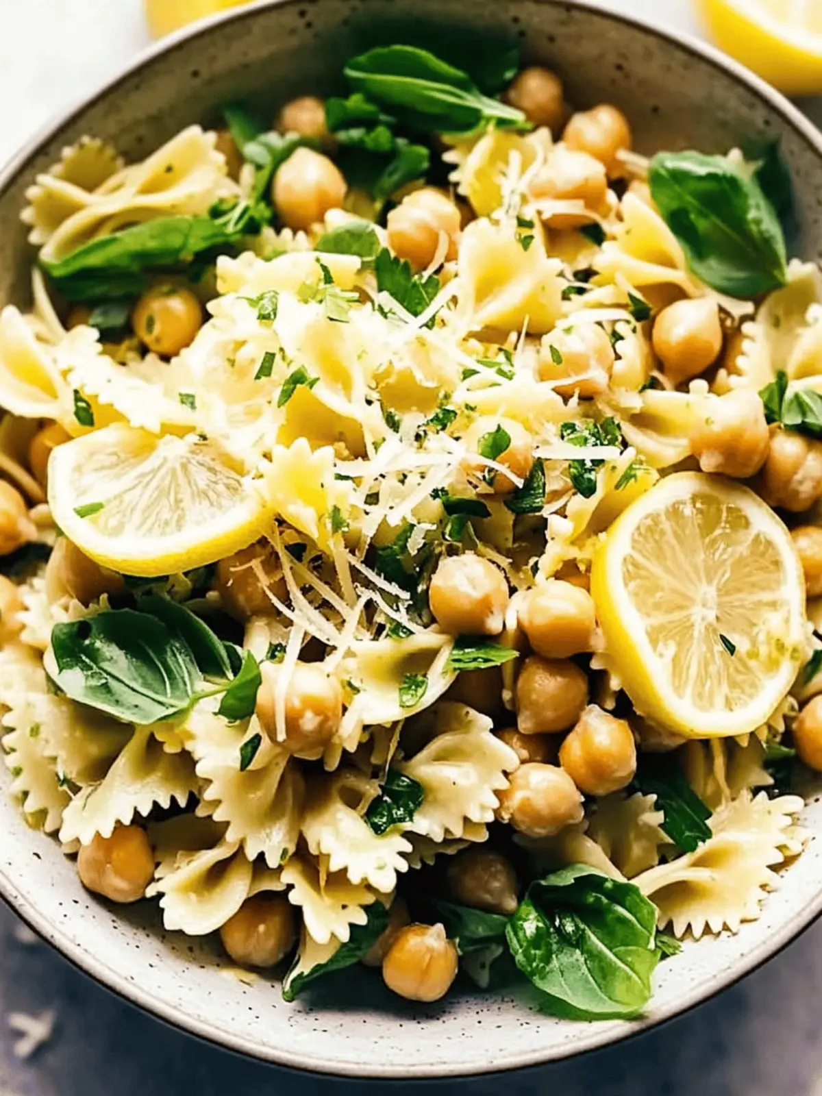 Lemon Herb Pasta Salad with Marinated Chickpeas Delight 5 Lemon Herb Pasta Salad with Marinated Chickpeas