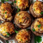 Irresistible Stuffed Mushrooms with Sausage and Cheese Delight 4 Stuffed Mushrooms with Sausage and Cheese