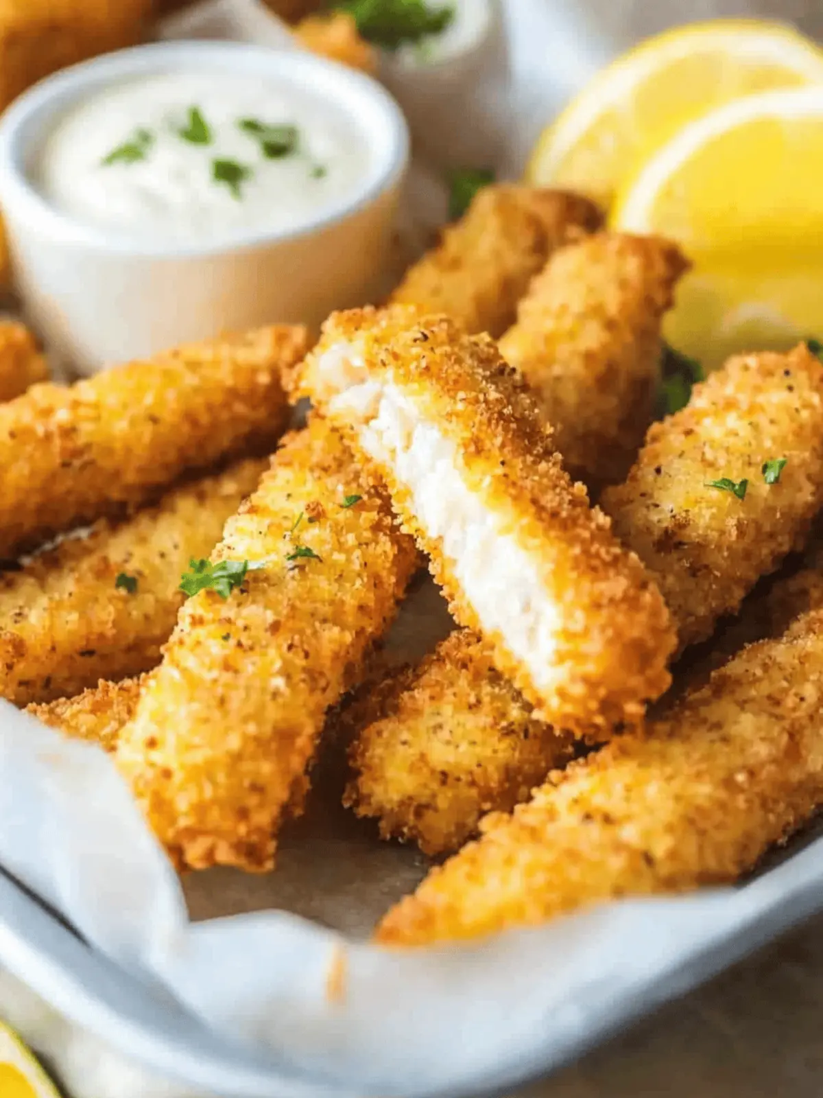 Crispy Fish Sticks: A Healthy Twist on a Childhood Classic 2 Fish Sticks