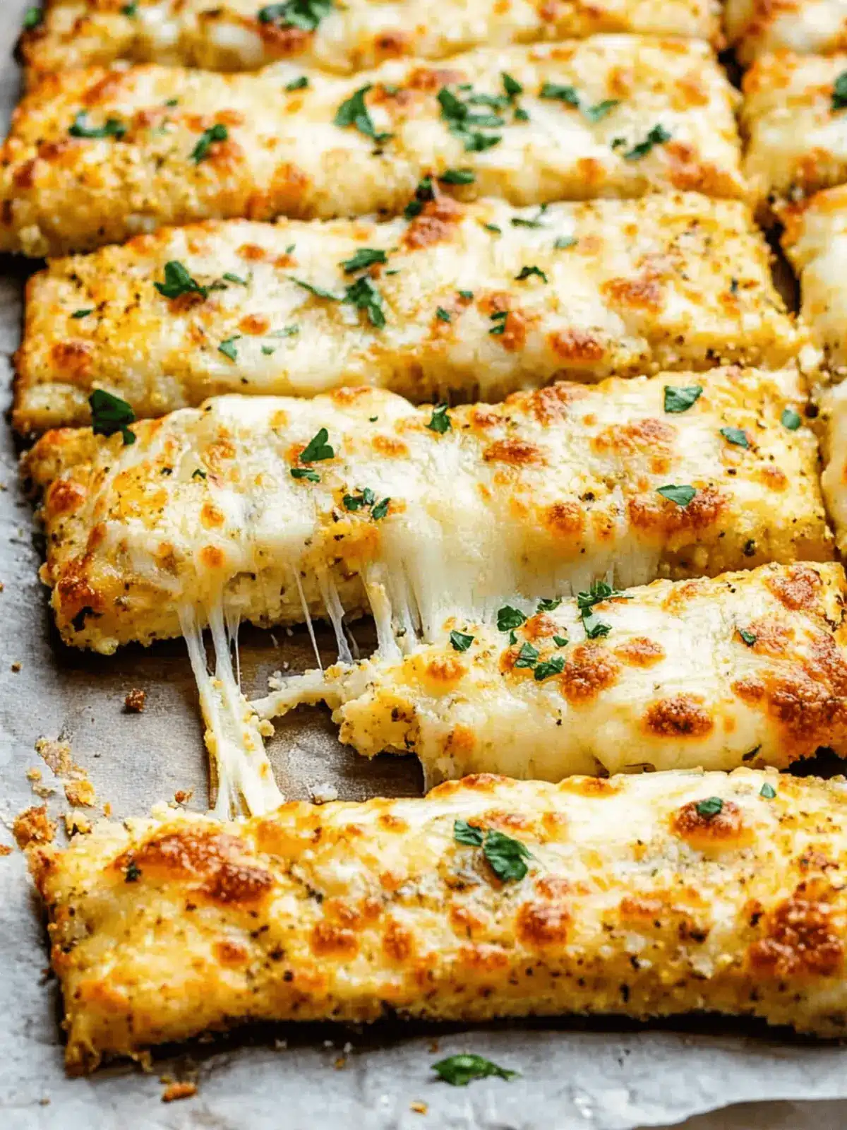 Cheesy Cauliflower Breadsticks for Guilt-Free Snacking 5 Cheesy Cauliflower Breadsticks