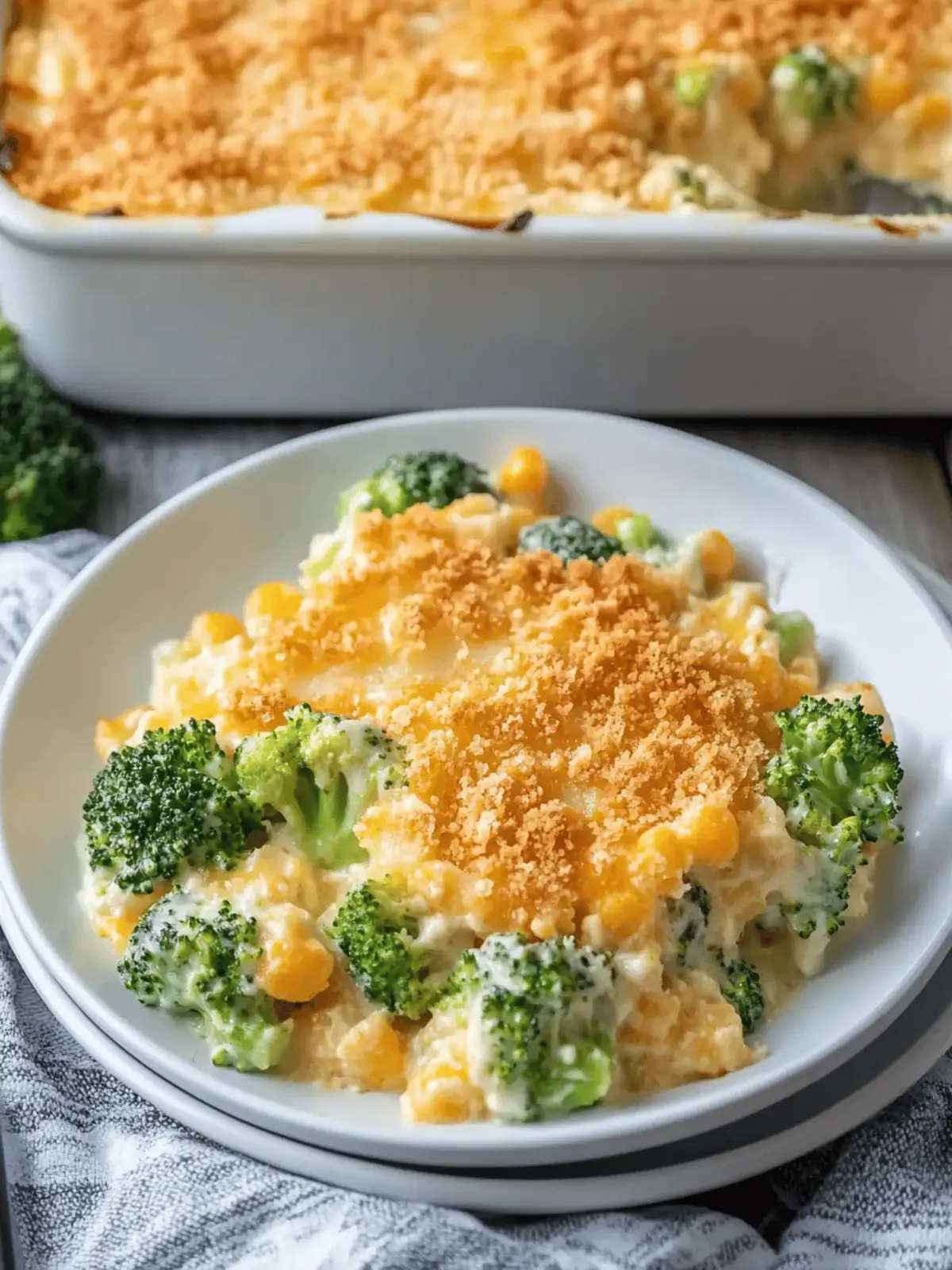 Creamy Broccoli Cheese Casserole for Cozy Nights In 5 Broccoli Cheese Casserole