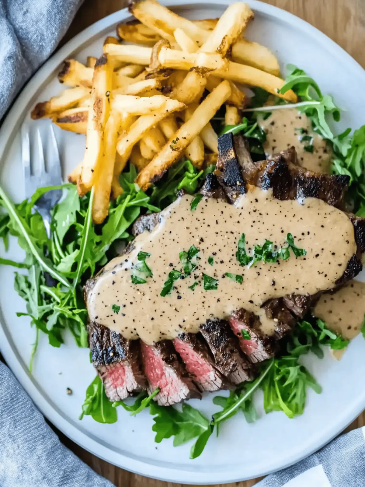 Perfect Steak with Peppercorn Sauce