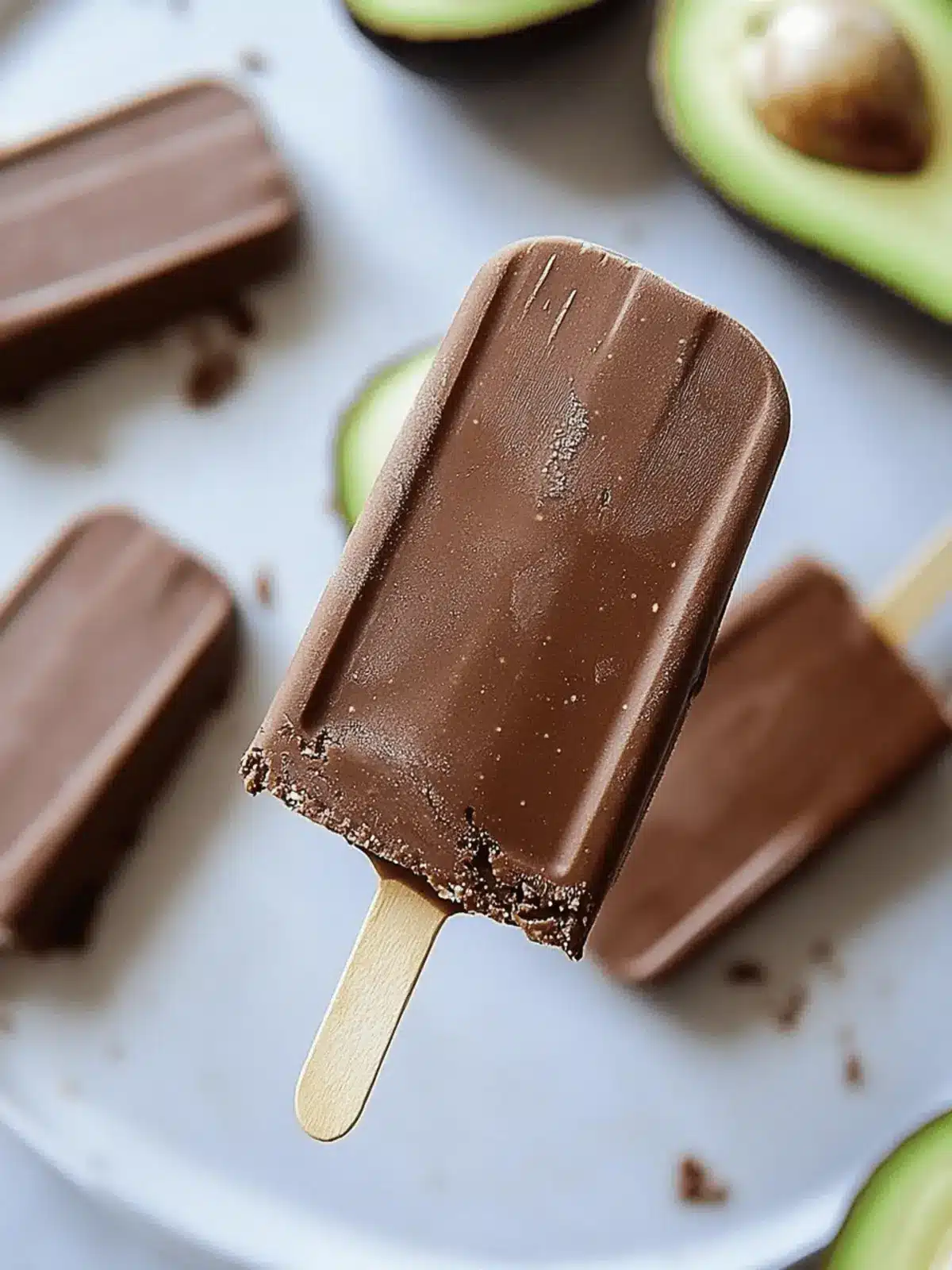 Delicious Chocolate Avocado Fudgesicles for Guilt-Free Indulgence 4 Chocolate Avocado Fudgesicles