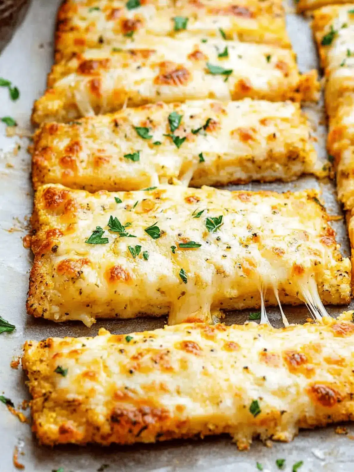 Cheesy Cauliflower Breadsticks for Guilt-Free Snacking 4 Cheesy Cauliflower Breadsticks
