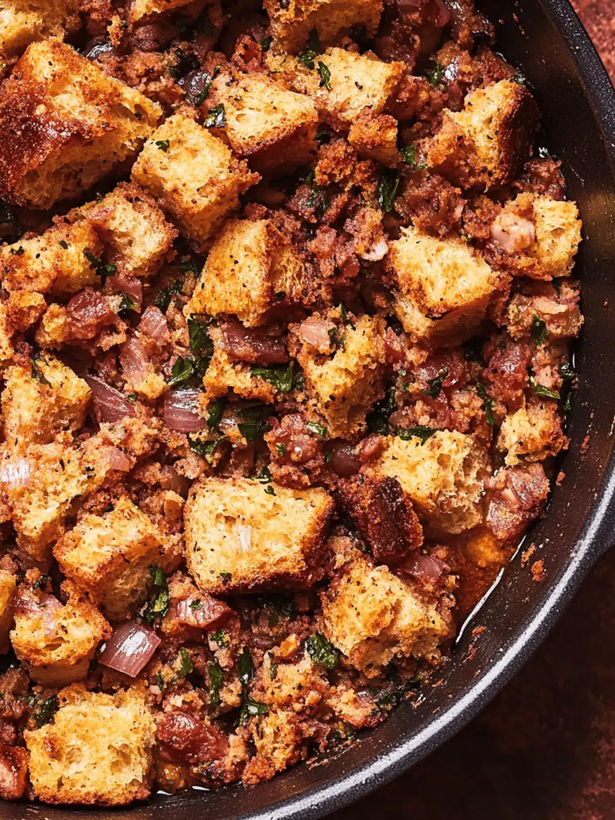 Red onion & sourdough stuffing