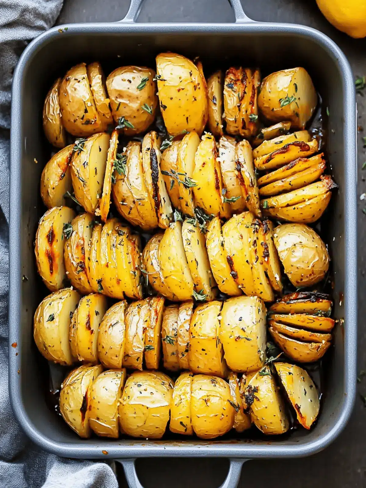 Lemon Herb Roasted Potatoes