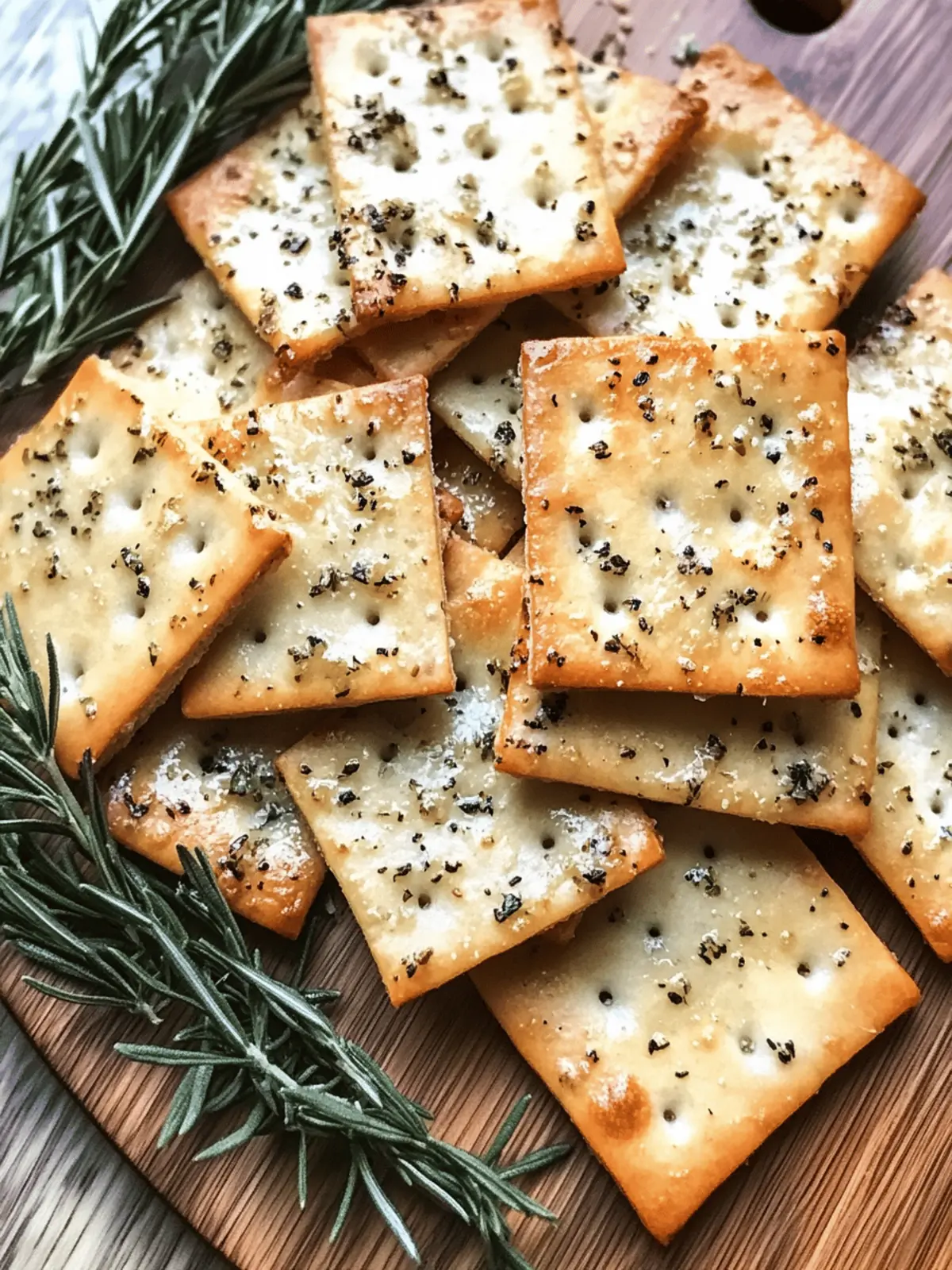 Crispy Sourdough Discard Garlic Herb Crackers in Minutes 4 Sourdough Discard Garlic Herb Crackers