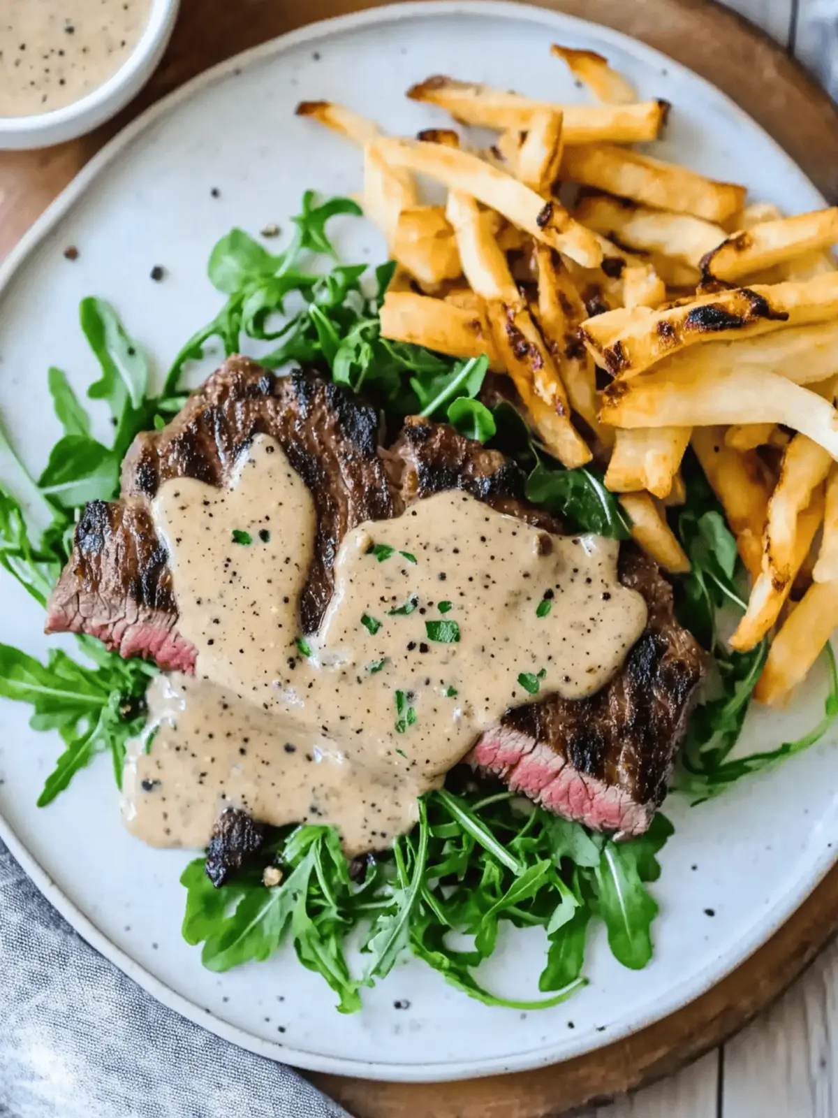 Perfect Steak with Peppercorn Sauce