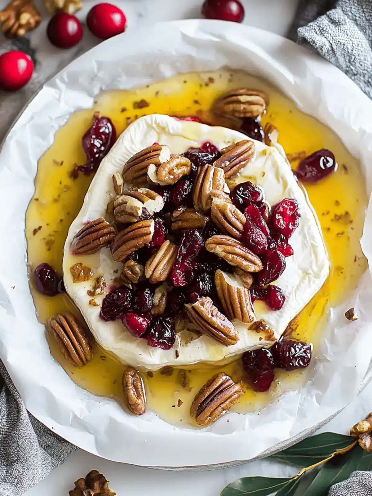 Melty Baked Brie with Cranberries and Pecans Delight 4 Baked Brie with Cranberries and Pecans