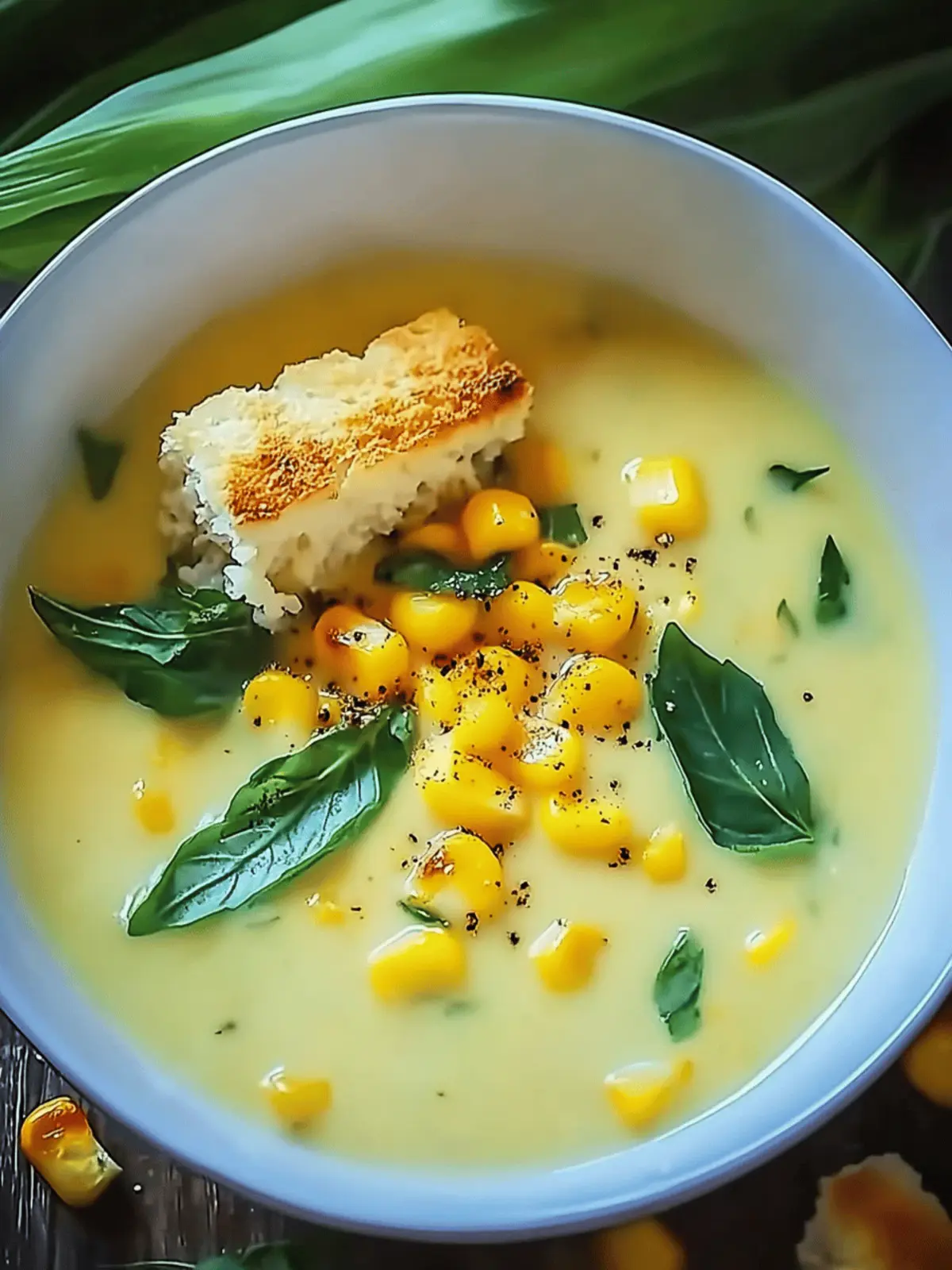 Summer Squash & Corn Soup
