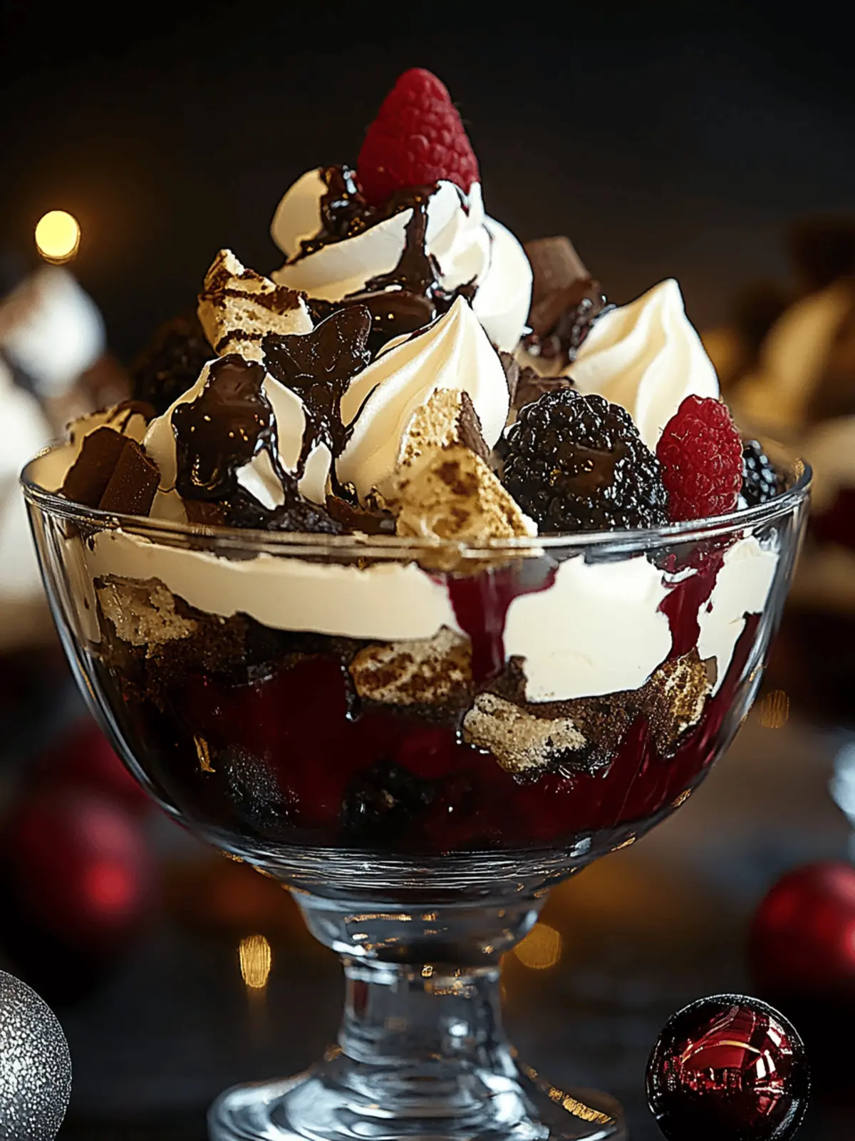 Black Forest Trifle for Christmas