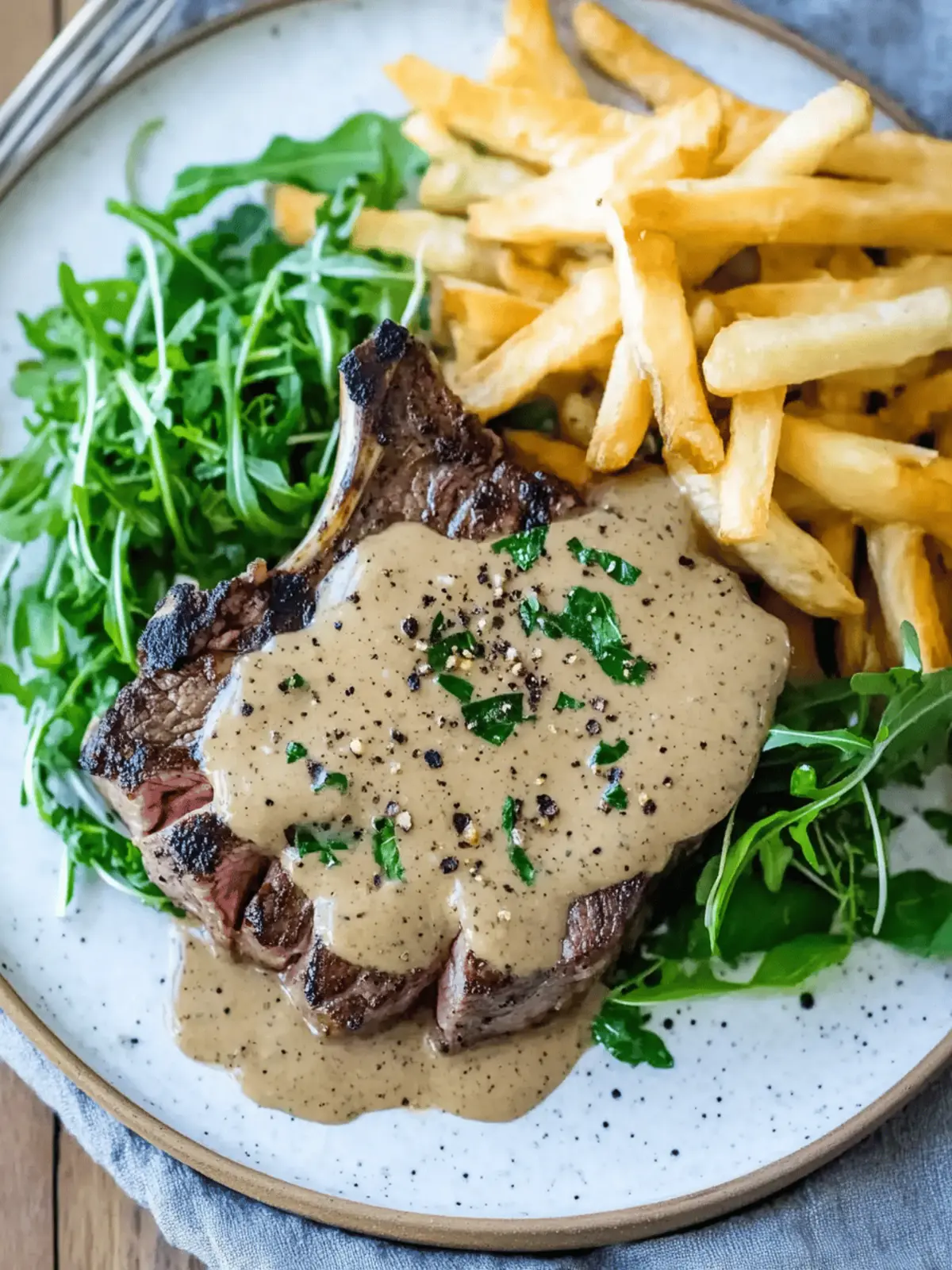 Perfect Steak with Peppercorn Sauce