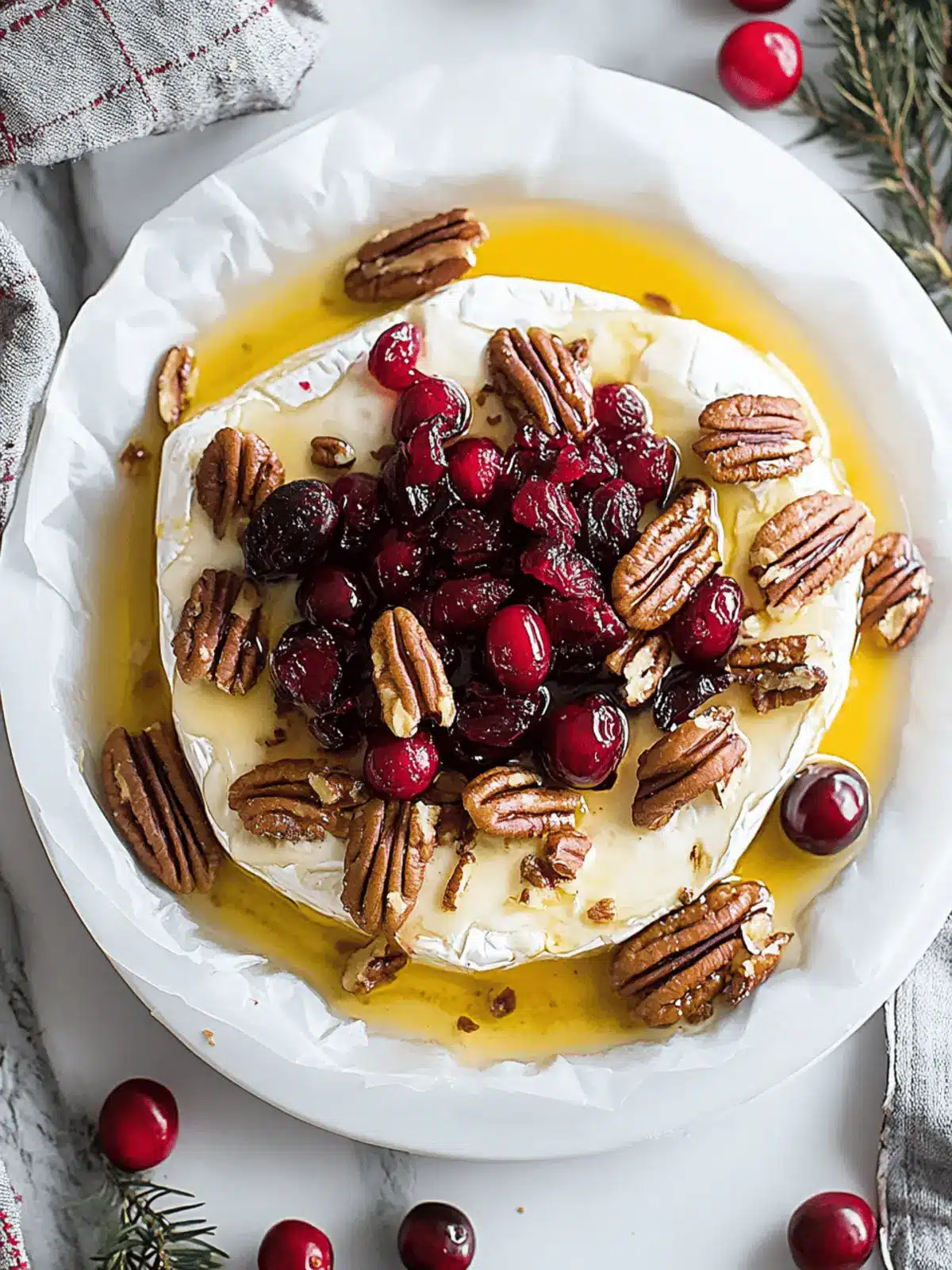 Melty Baked Brie with Cranberries and Pecans Delight 5 Baked Brie with Cranberries and Pecans
