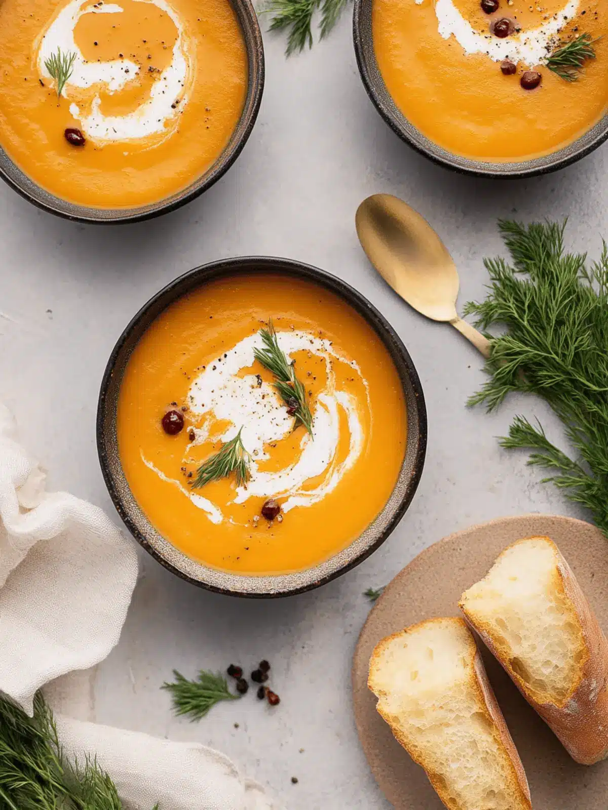 Easy Spiced Carrot and Sweet Potato Soup